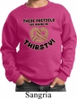 Kids Funny Sweatshirt Thirsty Pretzels Sweat Shirt