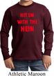 Kids Funny Tee Hit em with the Hein Youth Long Sleeve