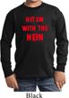 Kids Funny Tee Hit em with the Hein Youth Long Sleeve