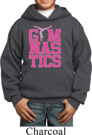 Kids Gymnast Hoodie Gymnastics Text Hoody