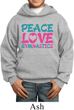 Kids Gymnast Hoodie Peace Love Gymnastics Hoody