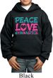 Kids Gymnast Hoodie Peace Love Gymnastics Hoody