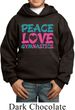 Kids Gymnast Hoodie Peace Love Gymnastics Hoody