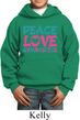 Kids Gymnast Hoodie Peace Love Gymnastics Hoody