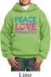 Kids Gymnast Hoodie Peace Love Gymnastics Hoody