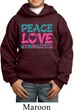 Kids Gymnast Hoodie Peace Love Gymnastics Hoody