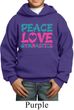 Kids Gymnast Hoodie Peace Love Gymnastics Hoody
