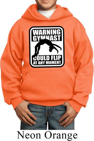 Kids Gymnast Hoodie Warning Gymnast Hoody