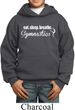 Kids Gymnast Hoodie White Eat Sleep Breathe Gymnastics Hoody