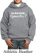 Kids Gymnast Hoodie White Eat Sleep Breathe Gymnastics Hoody