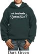 Kids Gymnast Hoodie White Eat Sleep Breathe Gymnastics Hoody