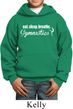 Kids Gymnast Hoodie White Eat Sleep Breathe Gymnastics Hoody