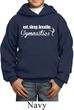 Kids Gymnast Hoodie White Eat Sleep Breathe Gymnastics Hoody