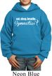 Kids Gymnast Hoodie White Eat Sleep Breathe Gymnastics Hoody