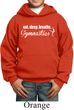 Kids Gymnast Hoodie White Eat Sleep Breathe Gymnastics Hoody