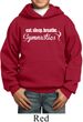 Kids Gymnast Hoodie White Eat Sleep Breathe Gymnastics Hoody
