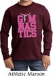 Kids Gymnast Shirt Gymnastics Text Long Sleeve Tee T-Shirt
