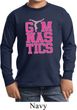 Kids Gymnast Shirt Gymnastics Text Long Sleeve Tee T-Shirt