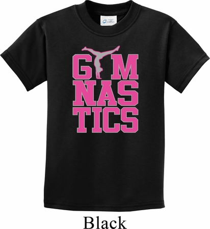 Kids Gymnast Shirt Gymnastics Text Tee T-Shirt
