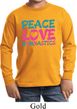 Kids Gymnast Shirt Peace Love Gymnastics Long Sleeve Tee T-Shirt