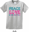 Kids Gymnast Shirt Peace Love Gymnastics Tee T-Shirt