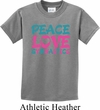 Kids Gymnast Shirt Peace Love Gymnastics Tee T-Shirt