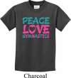 Kids Gymnast Shirt Peace Love Gymnastics Tee T-Shirt
