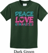 Kids Gymnast Shirt Peace Love Gymnastics Tee T-Shirt