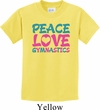 Kids Gymnast Shirt Peace Love Gymnastics Tee T-Shirt