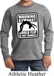 Kids Gymnast Shirt Warning Gymnast Long Sleeve Tee T-Shirt
