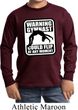 Kids Gymnast Shirt Warning Gymnast Long Sleeve Tee T-Shirt
