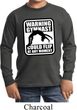 Kids Gymnast Shirt Warning Gymnast Long Sleeve Tee T-Shirt