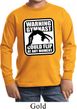 Kids Gymnast Shirt Warning Gymnast Long Sleeve Tee T-Shirt