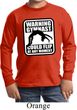 Kids Gymnast Shirt Warning Gymnast Long Sleeve Tee T-Shirt