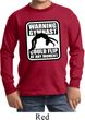 Kids Gymnast Shirt Warning Gymnast Long Sleeve Tee T-Shirt