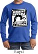 Kids Gymnast Shirt Warning Gymnast Long Sleeve Tee T-Shirt