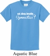 Kids Gymnast Shirt White Eat Sleep Breathe Gymnastics Tee T-Shirt