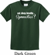 Kids Gymnast Shirt White Eat Sleep Breathe Gymnastics Tee T-Shirt