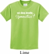 Kids Gymnast Shirt White Eat Sleep Breathe Gymnastics Tee T-Shirt