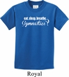 Kids Gymnast Shirt White Eat Sleep Breathe Gymnastics Tee T-Shirt