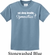 Kids Gymnast Shirt White Eat Sleep Breathe Gymnastics Tee T-Shirt