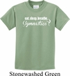 Kids Gymnast Shirt White Eat Sleep Breathe Gymnastics Tee T-Shirt