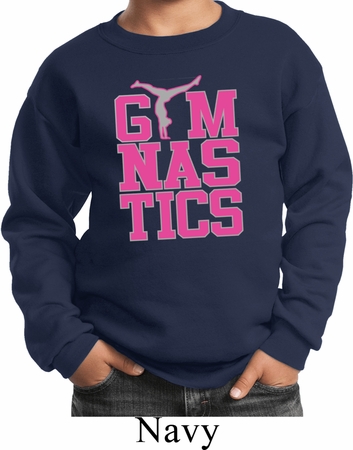 Kids Gymnast Sweatshirt Gymnastics Text Sweat Shirt