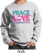 Kids Gymnast Sweatshirt Peace Love Gymnastics Sweat Shirt