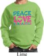 Kids Gymnast Sweatshirt Peace Love Gymnastics Sweat Shirt