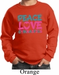 Kids Gymnast Sweatshirt Peace Love Gymnastics Sweat Shirt