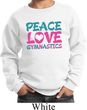 Kids Gymnast Sweatshirt Peace Love Gymnastics Sweat Shirt