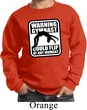 Kids Gymnast Sweatshirt Warning Gymnast Sweat Shirt