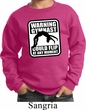 Kids Gymnast Sweatshirt Warning Gymnast Sweat Shirt