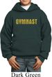 Kids Gymnastics Hoodie Gold Shimmer Gymnast Hoody